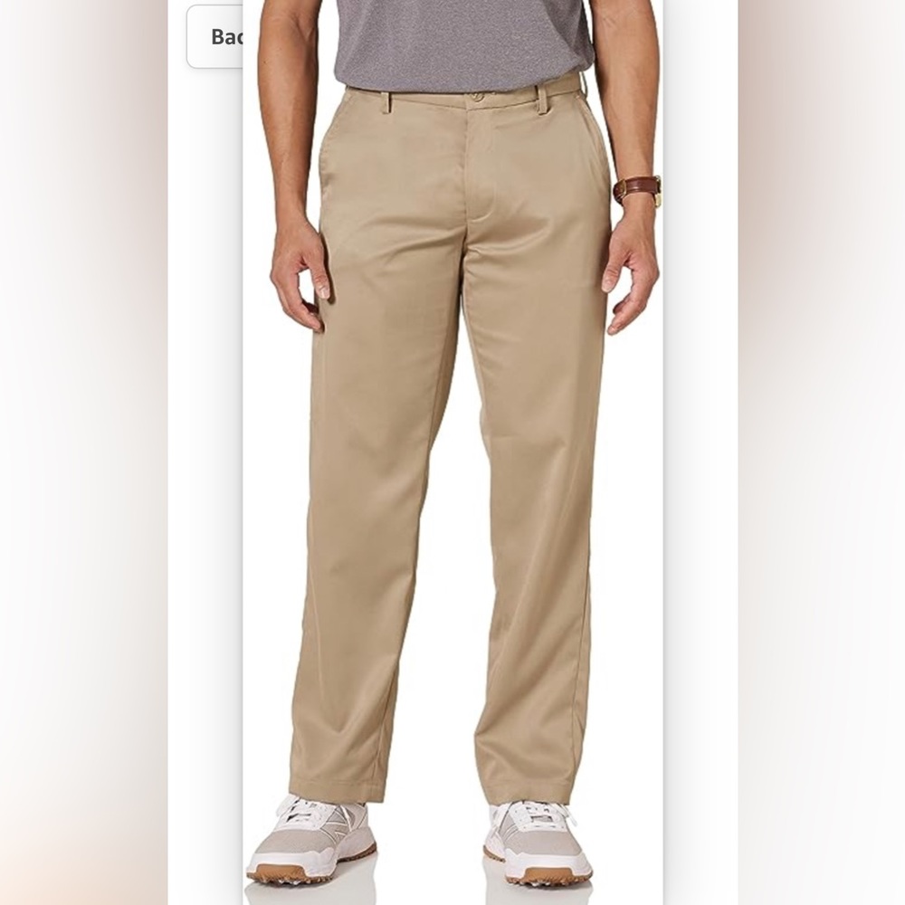 NWT Amazon essential khaki brown golf men’s  pants